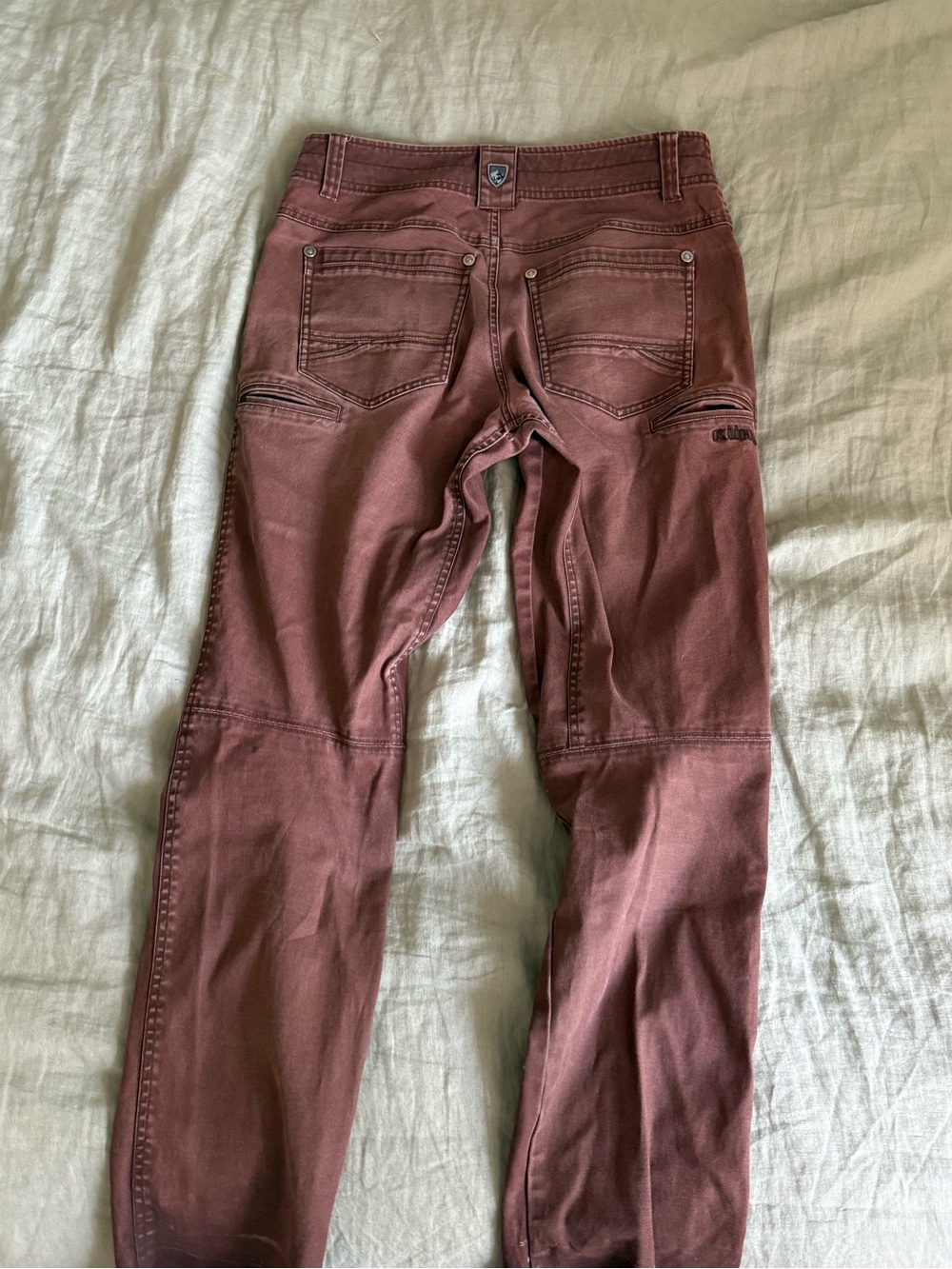KUHL Men's Slim Straight Jeans in leather brown